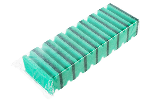 Губка для клининга фреза 130х70х45 8 шт.(16) Зеленый