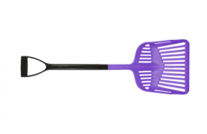 Лопата со сливными отверстиями, СD-образной ручкой, 1,58кг, белый Н-95-1