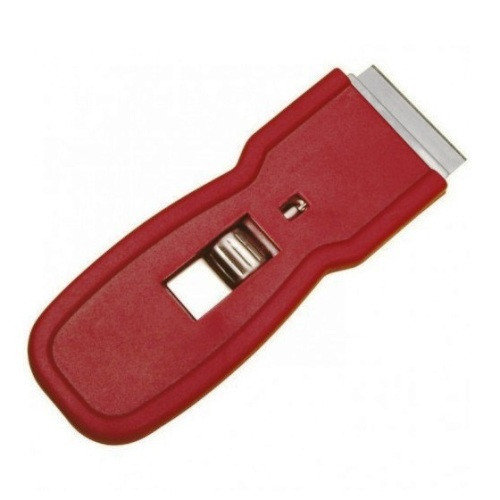 Скребок с лезвием карманный пластик 4см