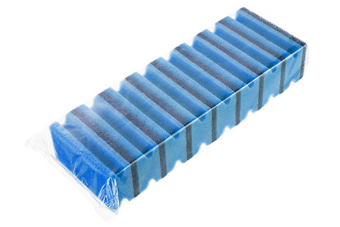 Губка для клининга фреза 130х70х45 8 шт.(16) Синий