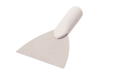 Скребок жесткий для пола под рукоять из нержавеющей стали, 120мм