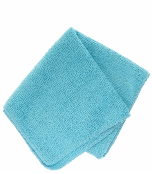Салфетка из микрофибры 30*30 220г/м2 голубая