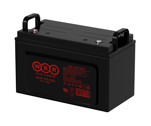 Аккумулятор тяговый гелевый 12V 110Ah WBR EVX110-12G Аккумулятор тяговый гелевый 12V 110Ah WBR EVX110-12G