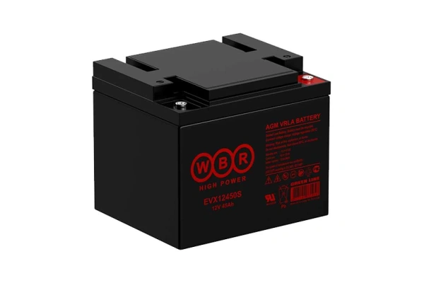 Аккумулятор тяговый свинцово-кислотный 12В 45Ач WBR EVX12450S