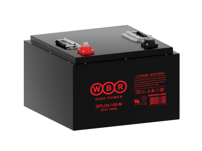 Аккумулятор тяговый литиевый 24V 100Ah WBR GPLi24-100-M