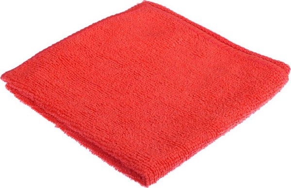 Салфетка из микрофибры 30*30 220г/м2 красная