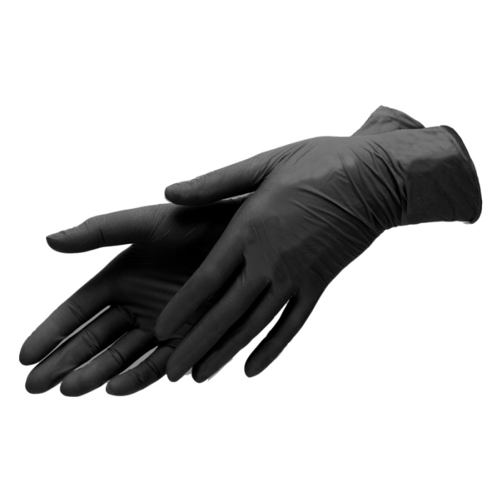 Перчатки нитриловые SEMPB3 черные уп. 50 пар, L