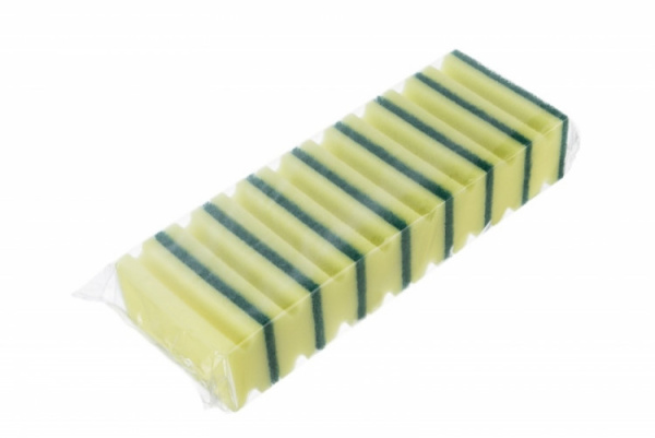 Губка для клининга фреза 130х70х45 8 шт. (16) Желтый