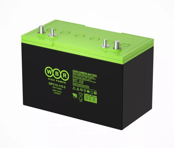 Аккумулятор тяговый карбоновый 12V 115Ah WBR GPC12-115-2 (AGM+CARBON)