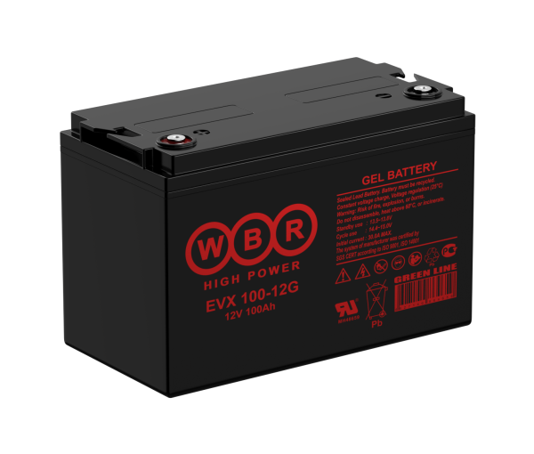 Аккумулятор тяговый гелевый 12V 100Ah WBR EVX100-12G  Аккумулятор тяговый гелевый 12V 100Ah WBR EVX100-12G